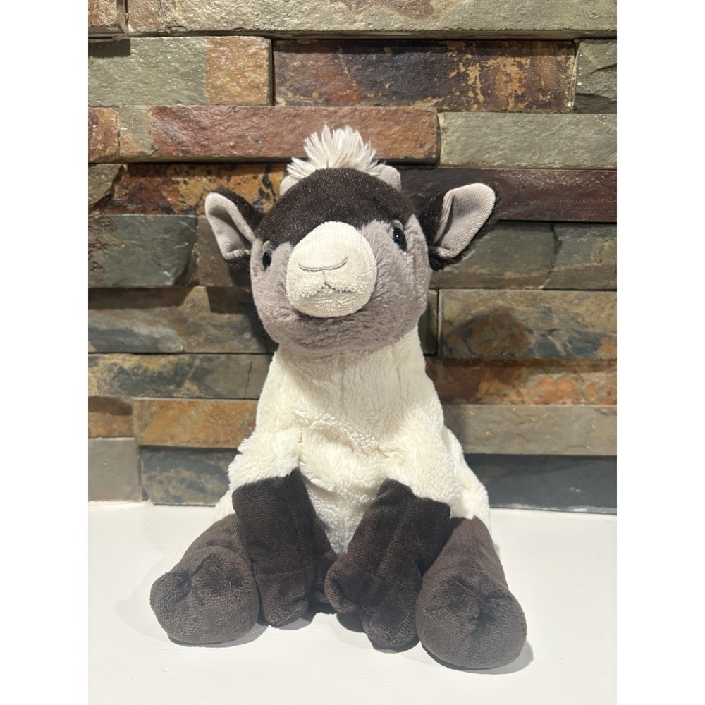 Hallmark Goat Stuffed Animal Plush Small White Brown Gray‎ Toy 6-14 in